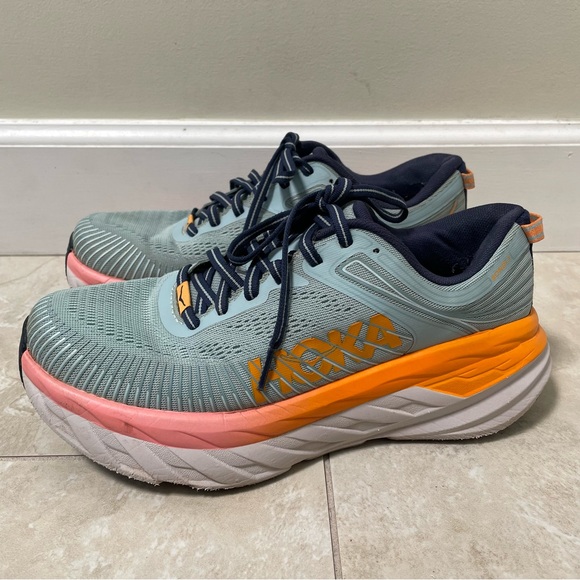 HOKA One One Bondi 7 Athletic Running Shoes - Picture 2 of 13